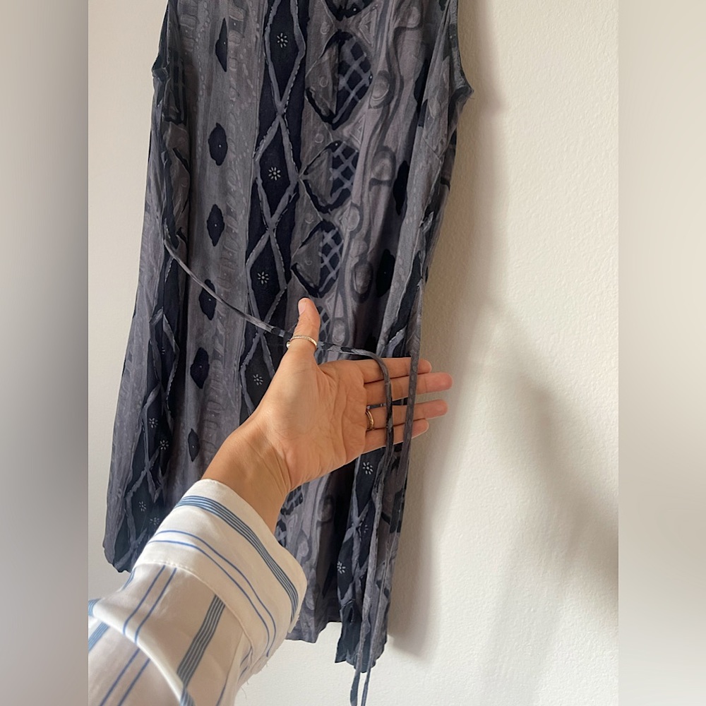 RETRO/Vintage adjustable waist Patterned Dress - Picture 6 of 6